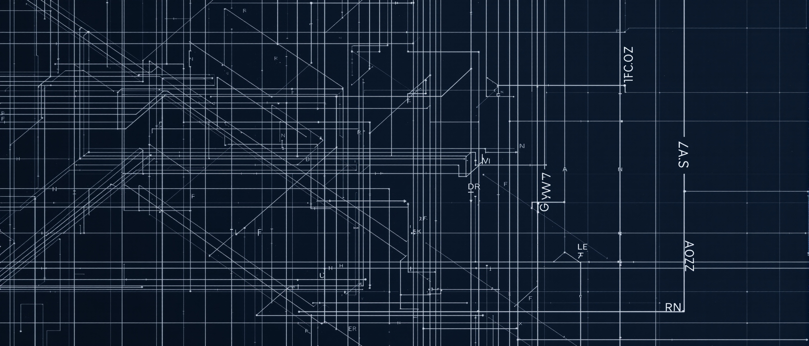 Arkitektonisk blueprint tegning – brandteknisk dokumentation ProFireSafe